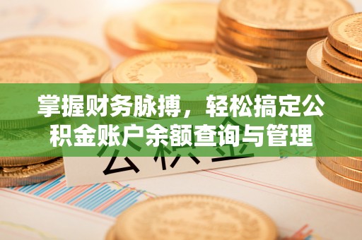 广安掌握财务脉搏，轻松搞定公积金账户余额查询与管理