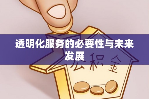 广安透明化服务的必要性与未来发展