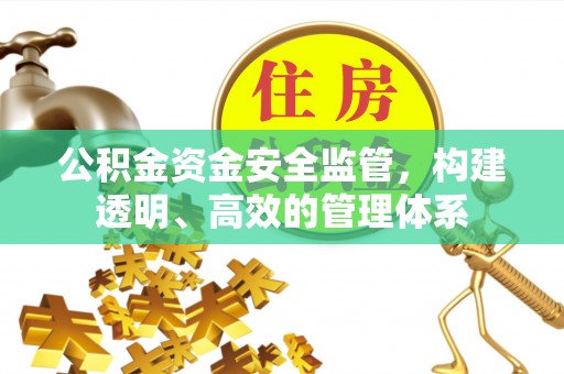 广安公积金资金安全监管，构建透明、高效的管理体系
