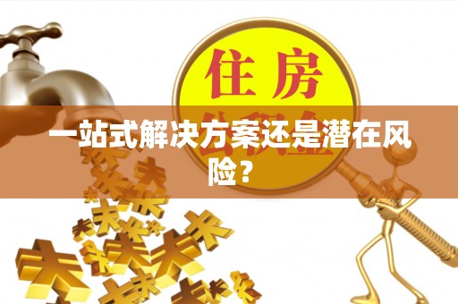 广安一站式解决方案还是潜在风险？